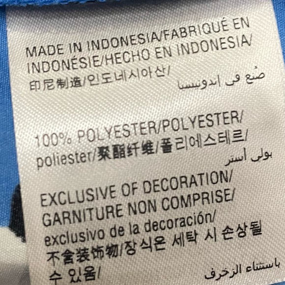 Blue and white Alfani leaf print tunic / L / NWT - Picture 10 of 12